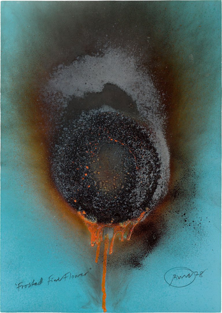 Auf diesem Bild ist das folgende Kunstwerk zu sehen: Otto Piene. „Frosted Fire Flower“. 1978.