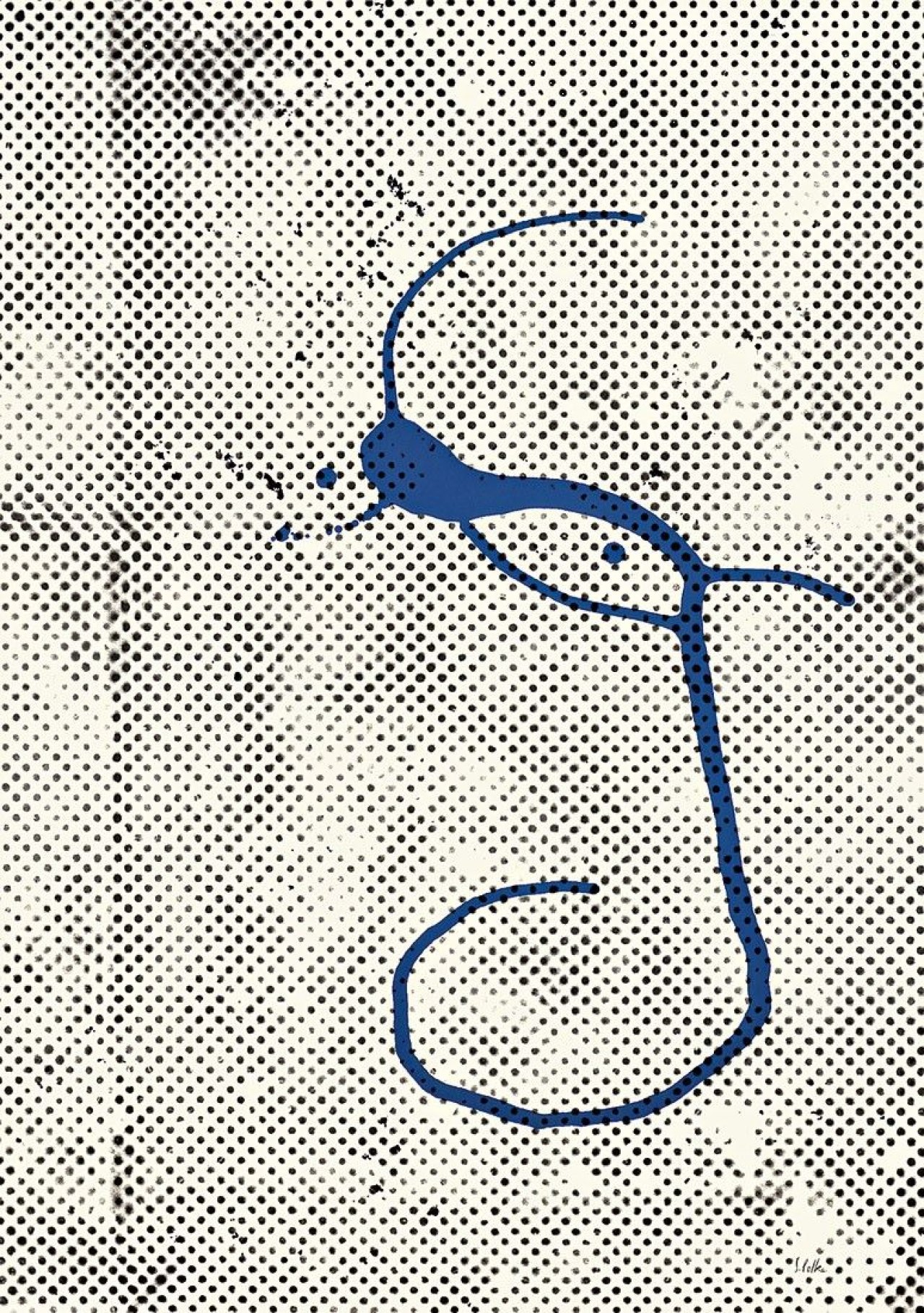 This picture shows the following artwork: Sigmar Polke. „Ohne Titel (Griffelkunst 1988)“. 1988.