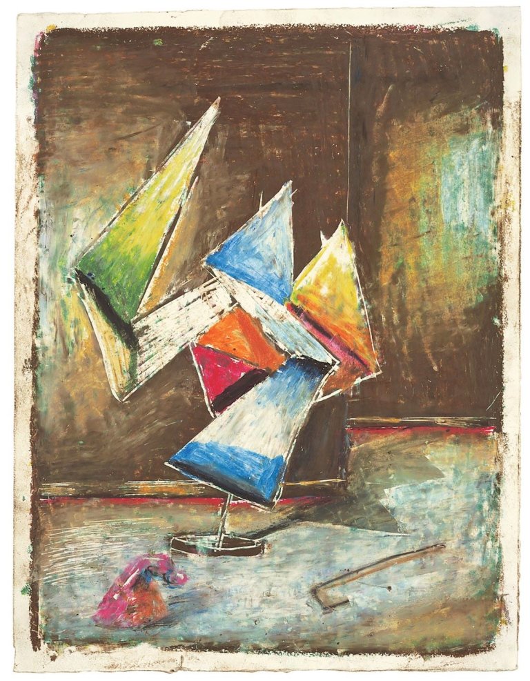 Auf diesem Bild ist das folgende Kunstwerk zu sehen: Matthias Weischer. Ohne Titel. 2005.