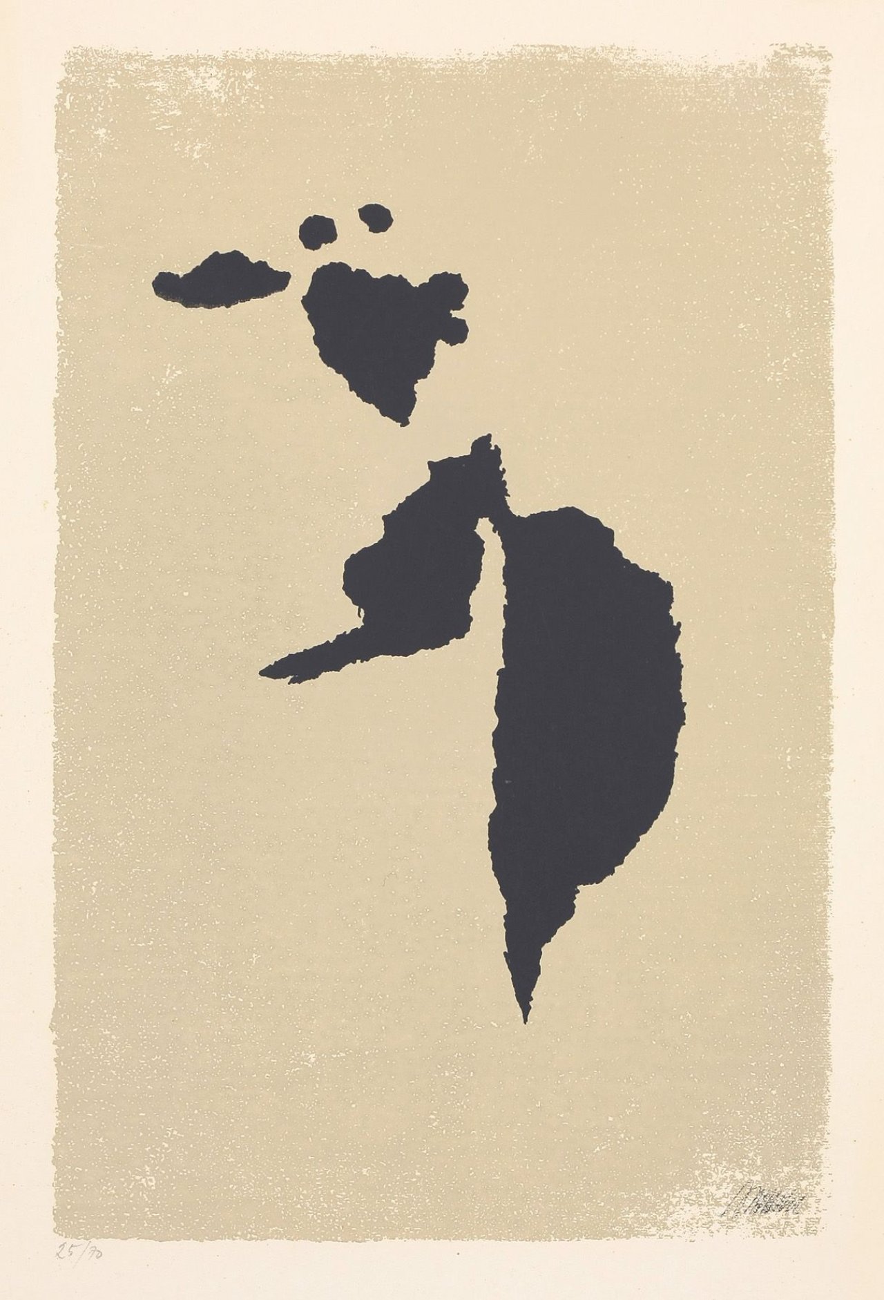 Auf diesem Bild ist das folgende Kunstwerk zu sehen: Willi Baumeister. „Tänzerin IV“. 1954.