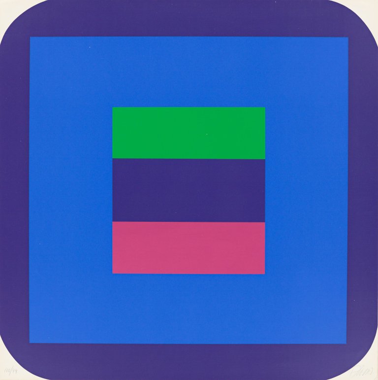 Auf diesem Bild ist das folgende Kunstwerk zu sehen: Georg Karl Pfahler. „Siebdruck“. 1967.