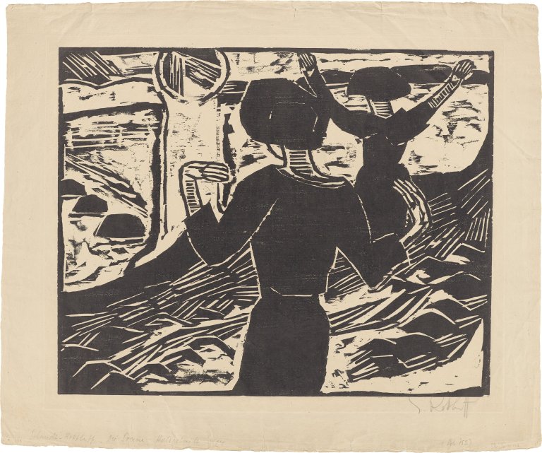 Auf diesem Bild ist das folgende Kunstwerk zu sehen: Karl Schmidt-Rottluff. „Die Sonne“. 1914/19.