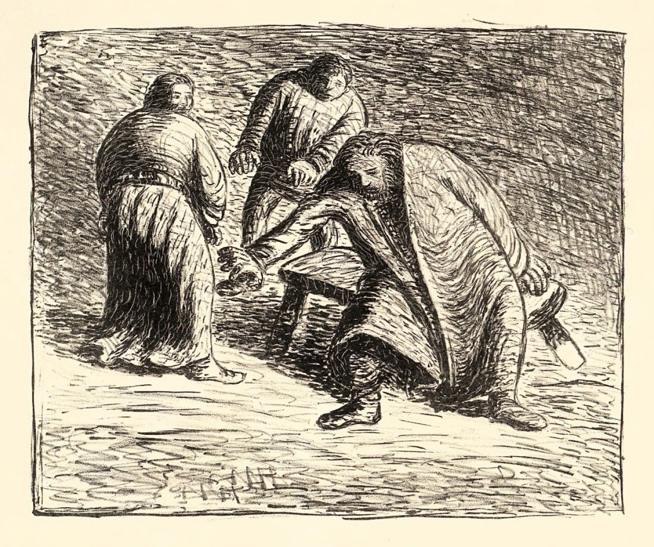 This picture shows the following artwork: Ernst Barlach. „Der tote Tag“. 1912.