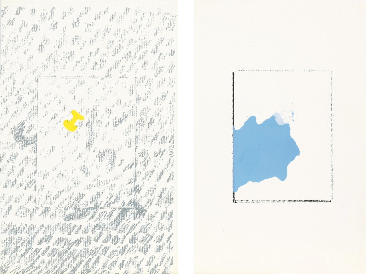 This picture shows the following artwork: Richard Tuttle. „a drawing book“. 1983.