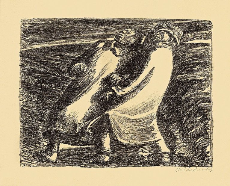 This picture shows the following artwork: Ernst Barlach. „Panischer Schrecken“. Um 1928/30.