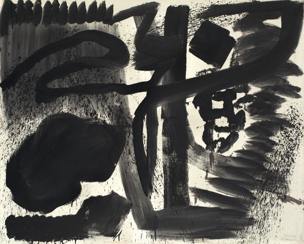 Auf diesem Bild ist das folgende Kunstwerk zu sehen: A.R. Penck. „Erinnerung“. 1980.
