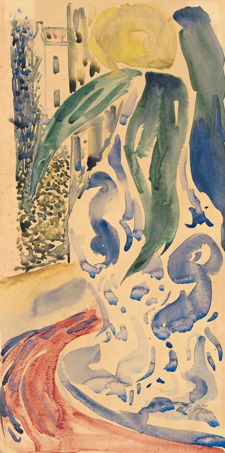 Auf diesem Bild ist das folgende Kunstwerk zu sehen: Werner Heldt. „Gelbe Blume“. 1947.