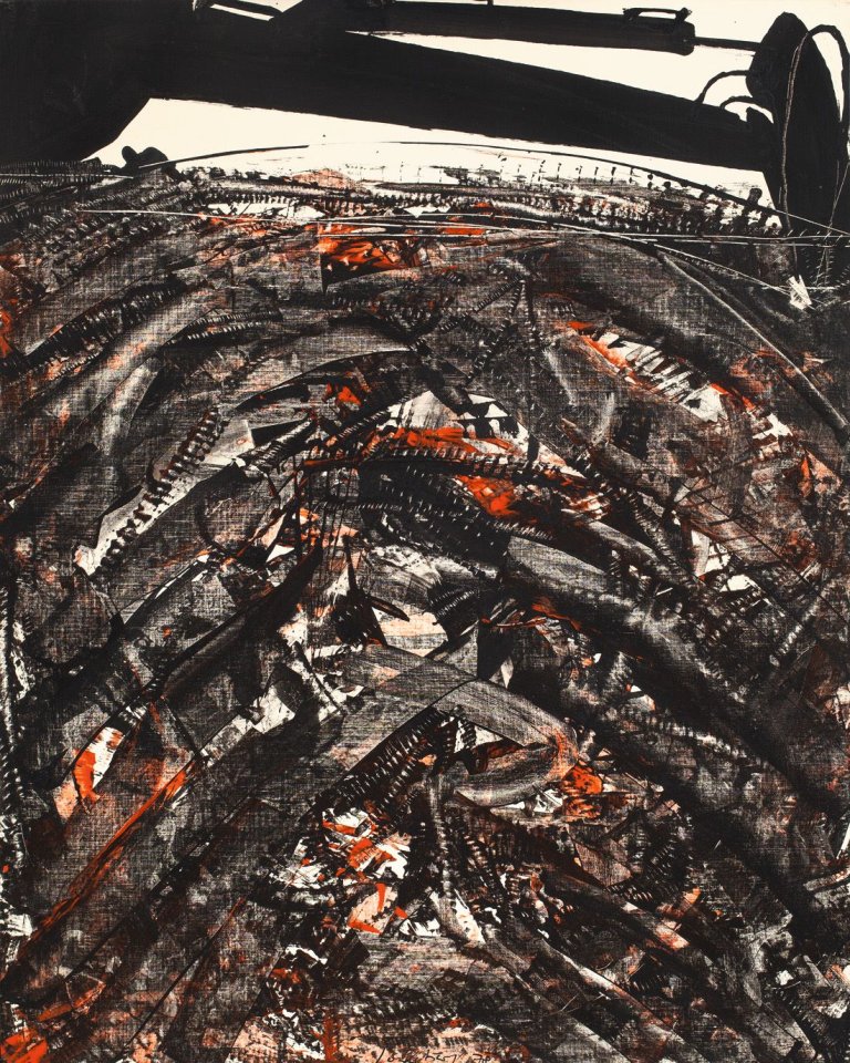 Auf diesem Bild ist das folgende Kunstwerk zu sehen: K.R.H. Sonderborg. „16.X.78, 22.16h-22.42h“. 1978.
