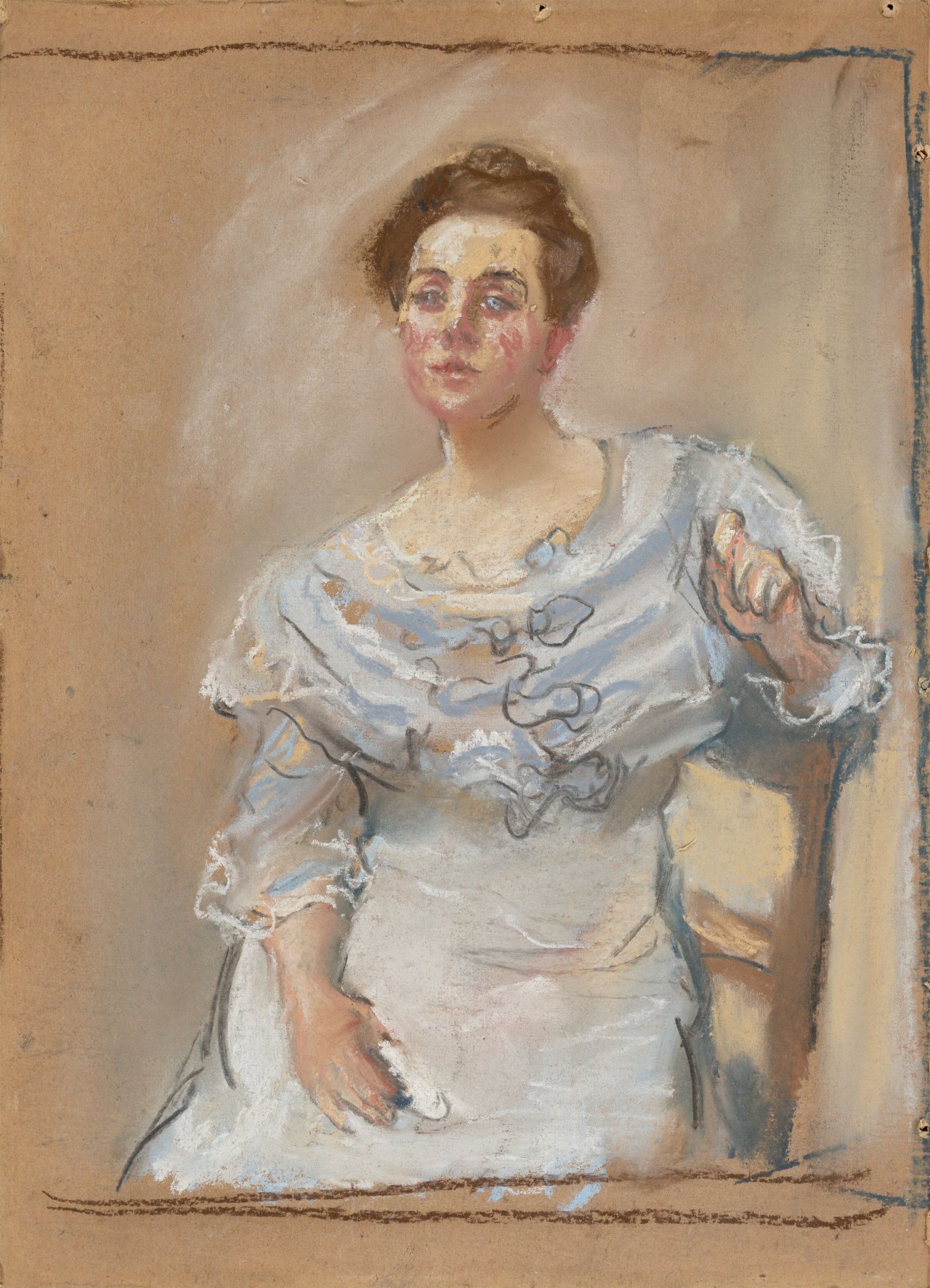 This picture shows the following artwork: Max Slevogt. Portrait Elly Freytag. 1907.