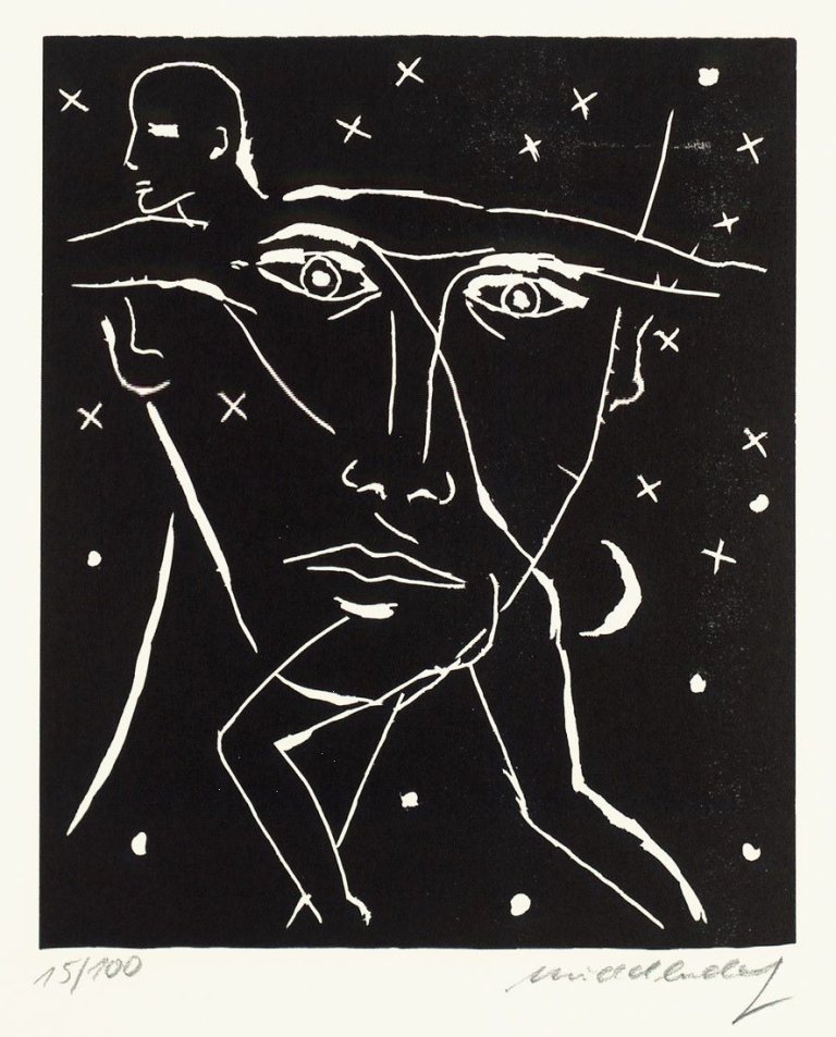 Auf diesem Bild ist das folgende Kunstwerk zu sehen:  Mappenwerk. „30 Jahre Karl Hofer Gesellschaft 1955–1985“. 1985.