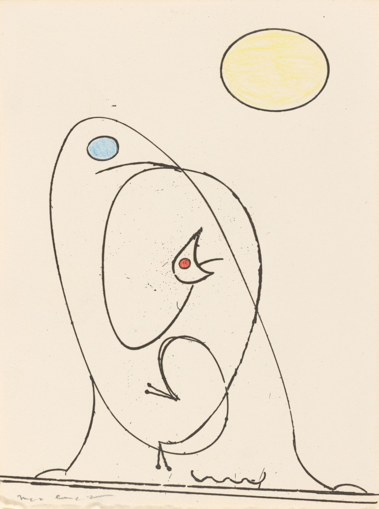 Auf diesem Bild ist das folgende Kunstwerk zu sehen: Max Ernst. Aus: „Uwe M. Schneede, Max Ernst“. 1973.