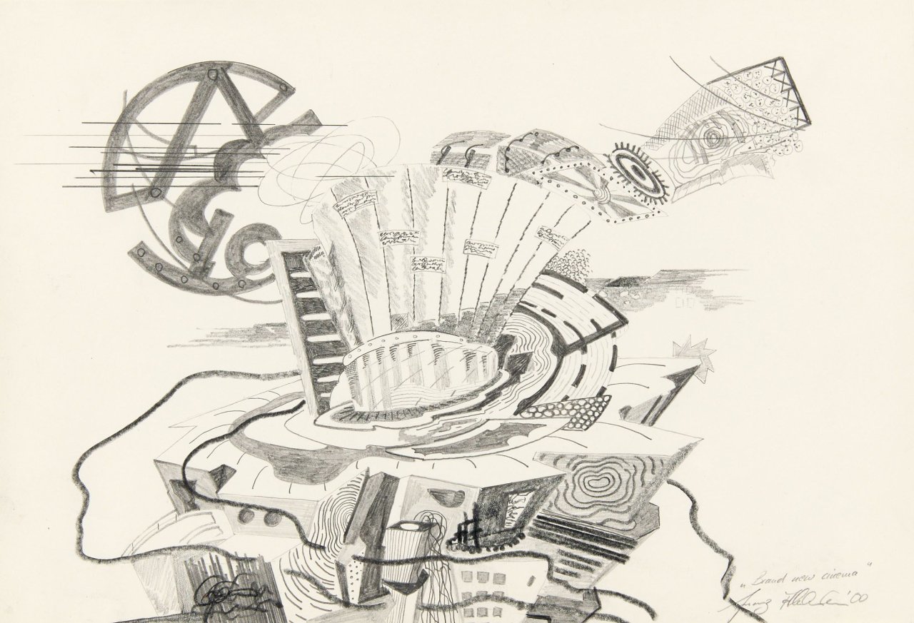 This picture shows the following artwork: Franz Ackermann. „Brand new cinema“. 2000.