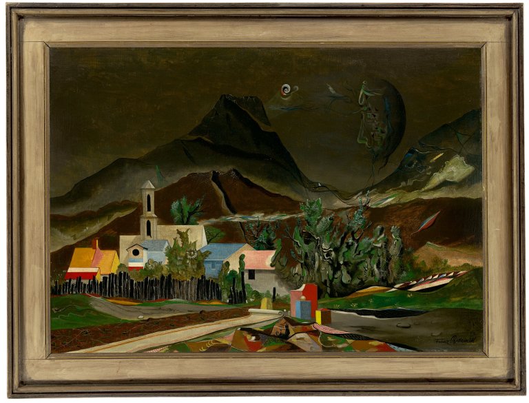 Auf diesem Bild ist das folgende Kunstwerk zu sehen: Franz Radziwill. „Die Fäden der Geheimnisse“. 1956.