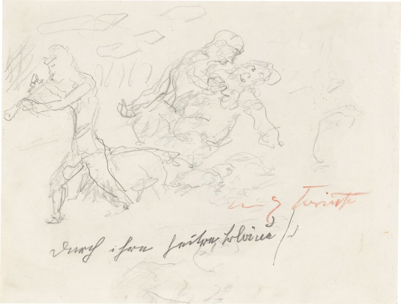 This picture shows the following artwork: Lovis Corinth. Faun and nymph.