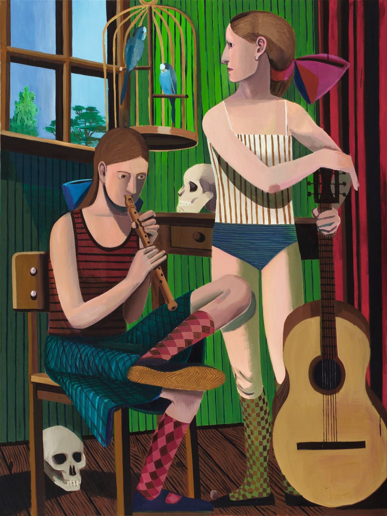 Auf diesem Bild ist das folgende Kunstwerk zu sehen: Christoph Ruckhäberle. Duett. 2005.