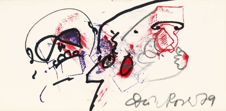 Auf diesem Bild ist das folgende Kunstwerk zu sehen: Dieter Roth. Ohne Titel (Restaurant Exil). 1979.