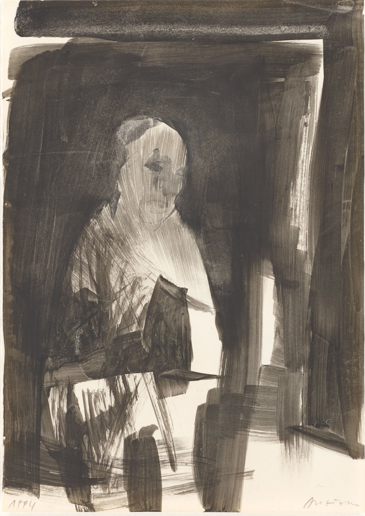 Auf diesem Bild ist das folgende Kunstwerk zu sehen: Siegfried Anzinger. Ohne Titel. 1994.