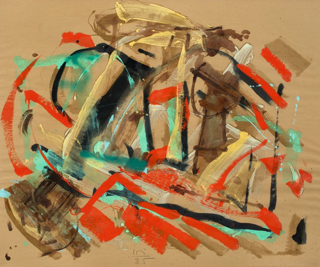 Auf diesem Bild ist das folgende Kunstwerk zu sehen: Imi Knoebel. Ohne Titel. 1985.