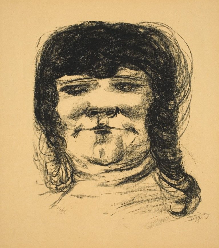 Auf diesem Bild ist das folgende Kunstwerk zu sehen: Otto Dix. „Manitschka“. 1923.