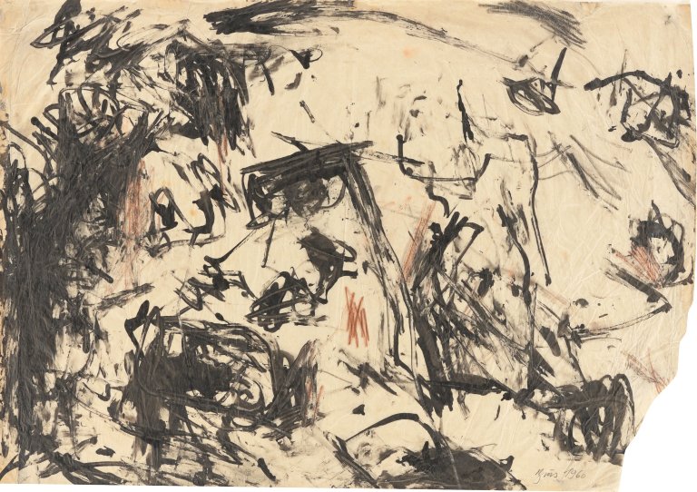 Auf diesem Bild ist das folgende Kunstwerk zu sehen: Günter Brus. Ohne Titel. 1960.