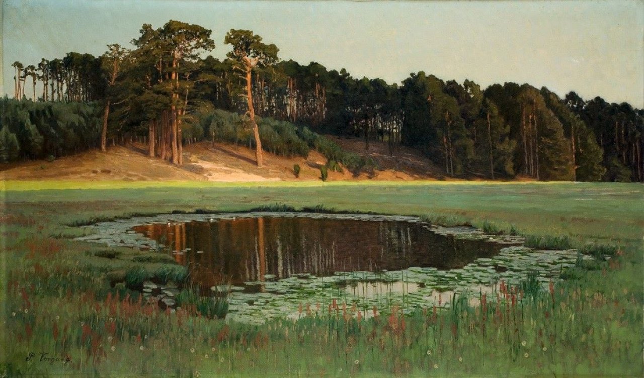 Auf diesem Bild ist das folgende Kunstwerk zu sehen: Paul Vorgang. Märkischer See.