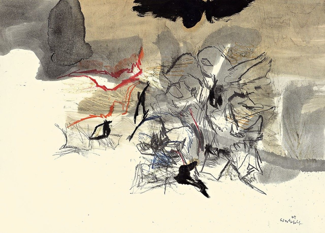 This picture shows the following artwork: Conrad Westpfahl. Ohne Titel. 1969.