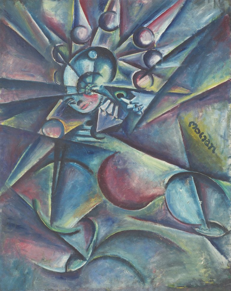 Auf diesem Bild ist das folgende Kunstwerk zu sehen: Johannes Molzahn. „Musik“. 1916.