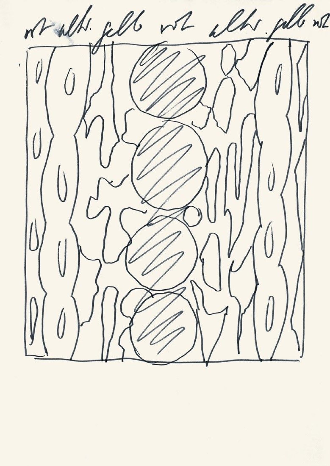 Auf diesem Bild ist das folgende Kunstwerk zu sehen: Ernst Wilhelm Nay. Entwurfsskizze / Farbstudie. Um 1966/67.