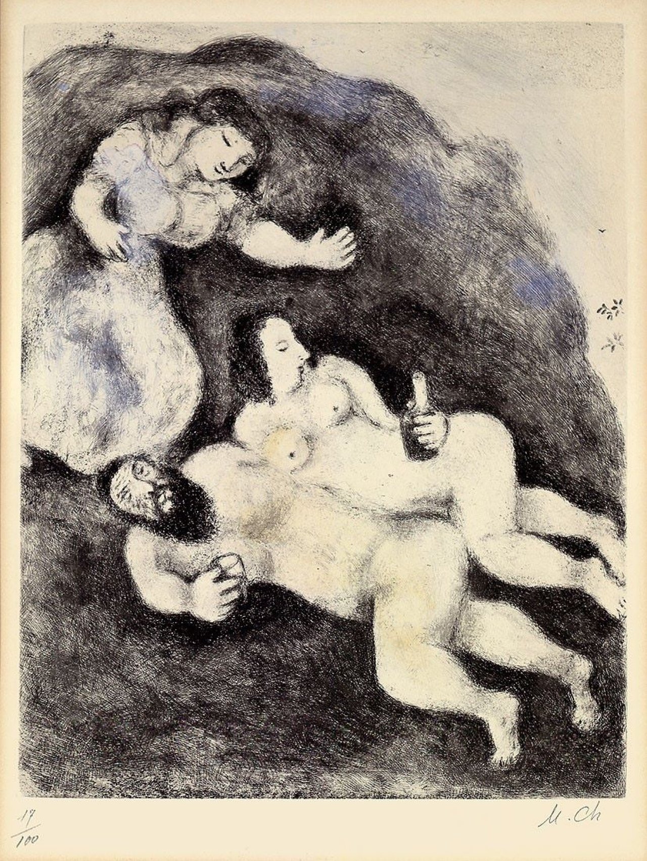 Auf diesem Bild ist das folgende Kunstwerk zu sehen: Marc Chagall. Aus: „Bible“. 1931/38/1958.