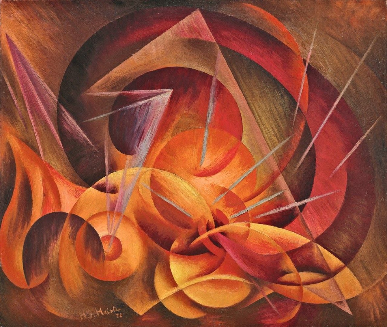 Auf diesem Bild ist das folgende Kunstwerk zu sehen: Hans Siebert von Heister. Der Gipfel. 1922.
