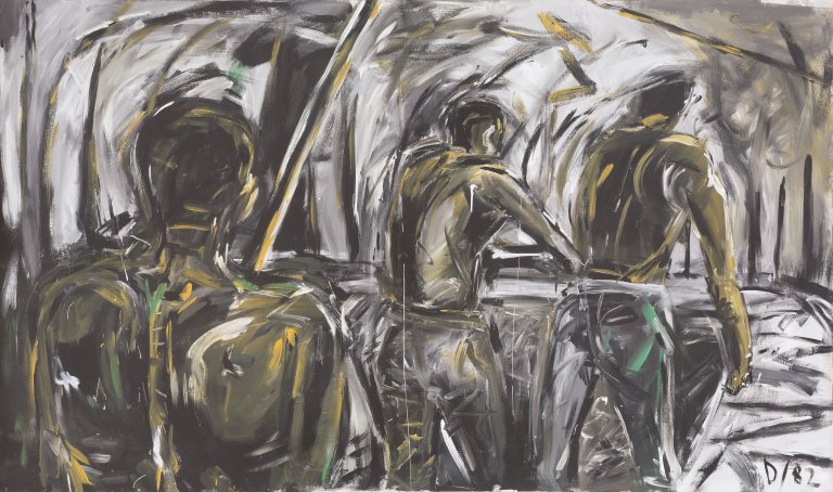 Auf diesem Bild ist das folgende Kunstwerk zu sehen: Daniel Richter. Ohne Titel. 1982.