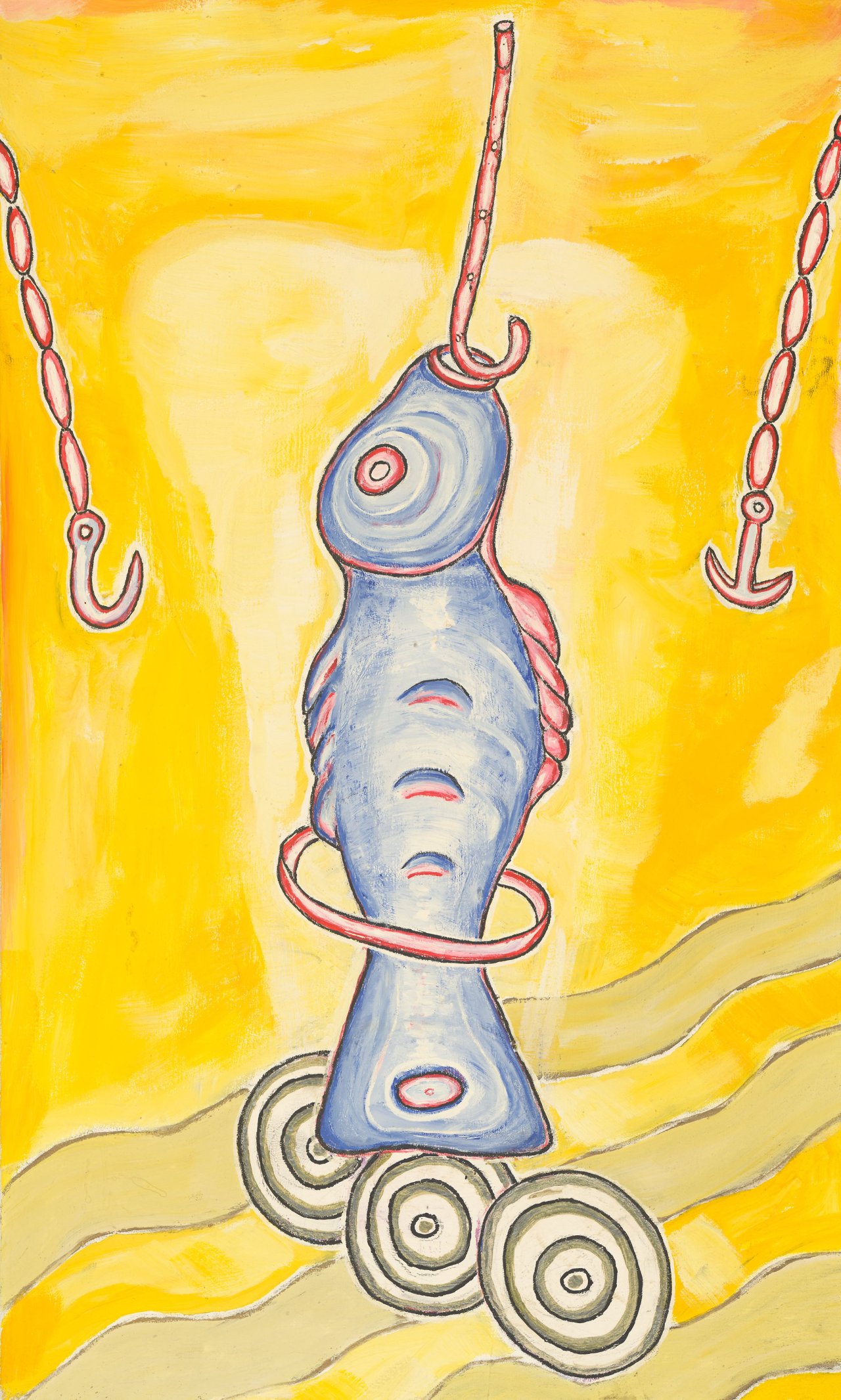 Auf diesem Bild ist das folgende Kunstwerk zu sehen: Peter Bömmels. „professioneller Fisch“. 1986/87.