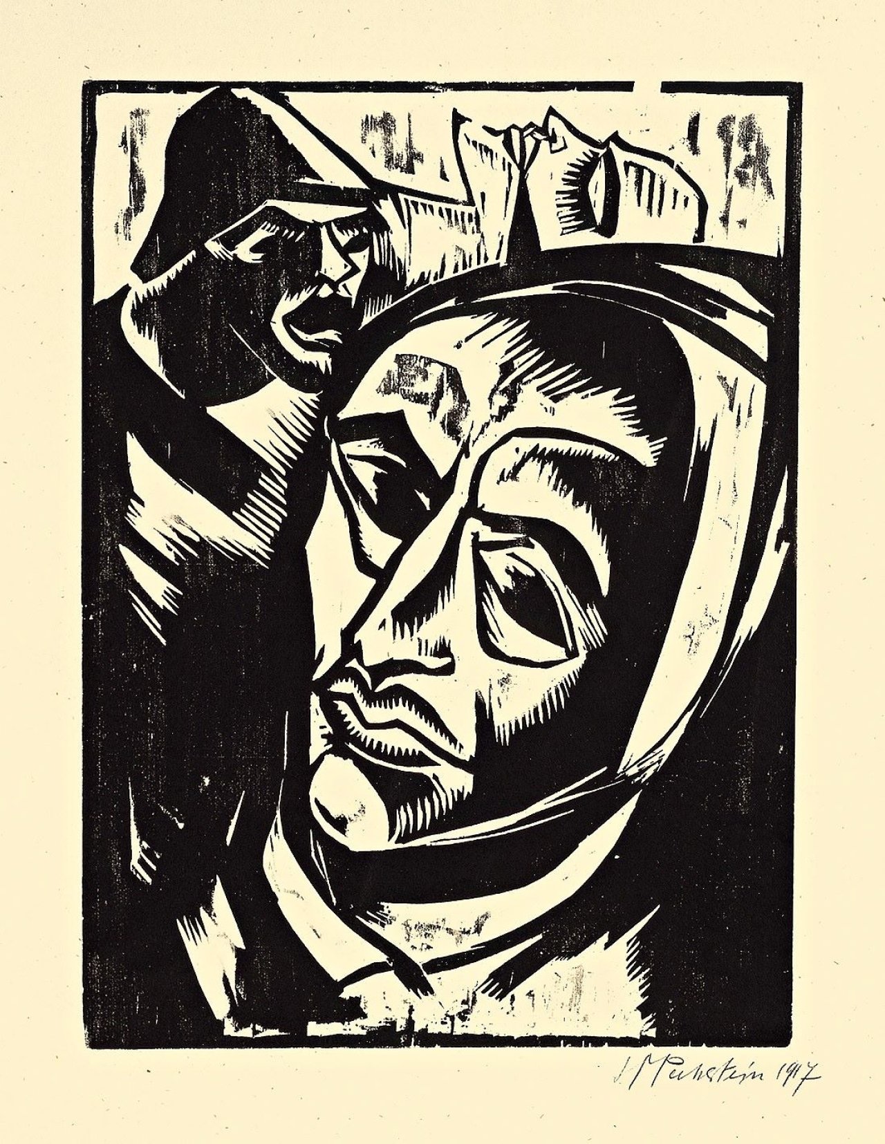 Auf diesem Bild ist das folgende Kunstwerk zu sehen: Max Pechstein. „Verwundeter“. 1917.