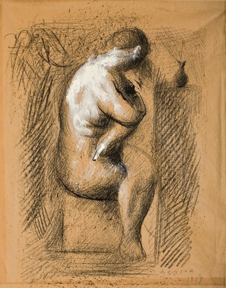 Auf diesem Bild ist das folgende Kunstwerk zu sehen: Marino Marini. Akt.