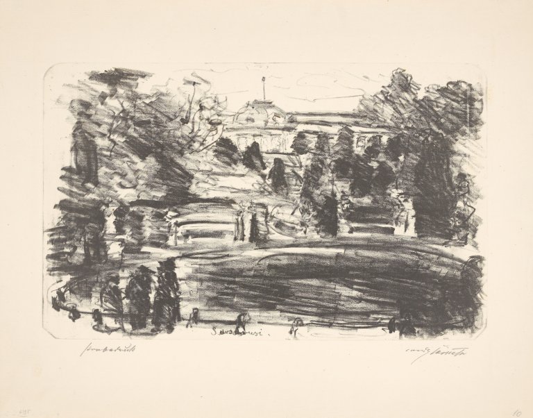 This picture shows the following artwork: Lovis Corinth. ”Sanssouci”. 1916.