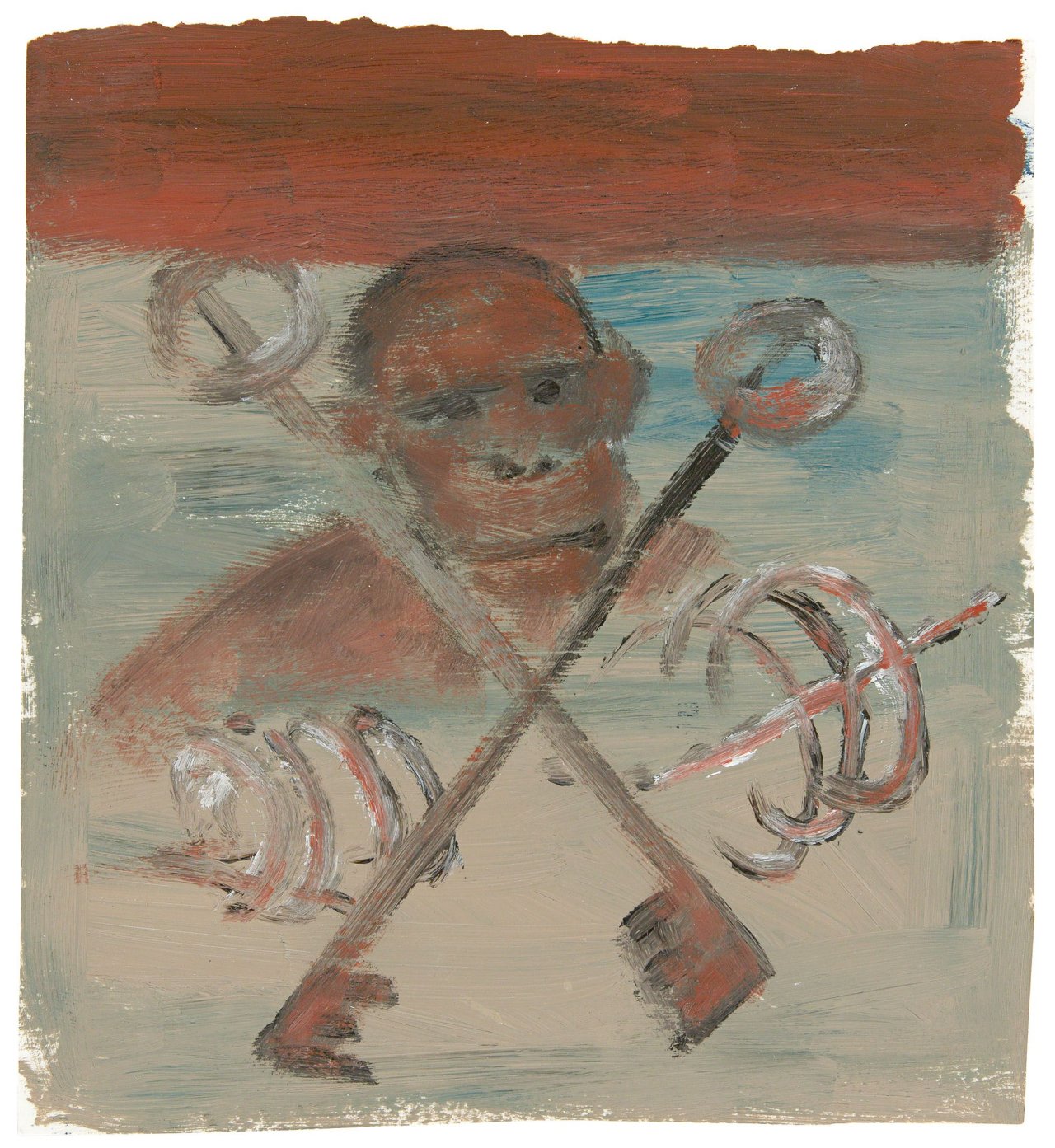 Auf diesem Bild ist das folgende Kunstwerk zu sehen: Rosemarie Trockel. „Privileg der Mission“. 1984.