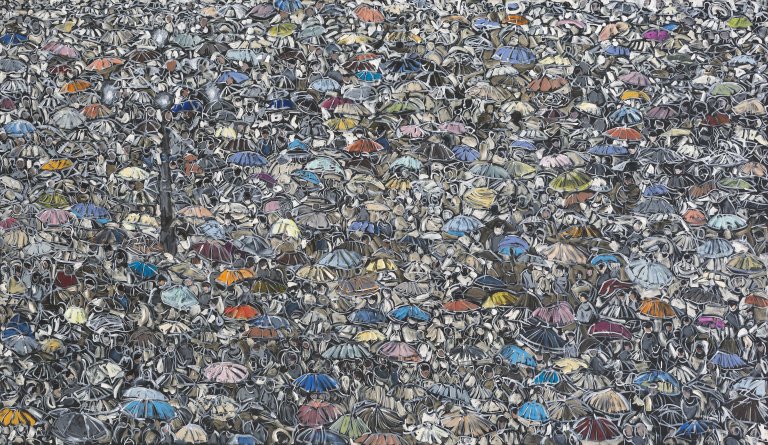 Auf diesem Bild ist das folgende Kunstwerk zu sehen: Thomas Hartmann. „PETERSPLATZ“. 2013.
