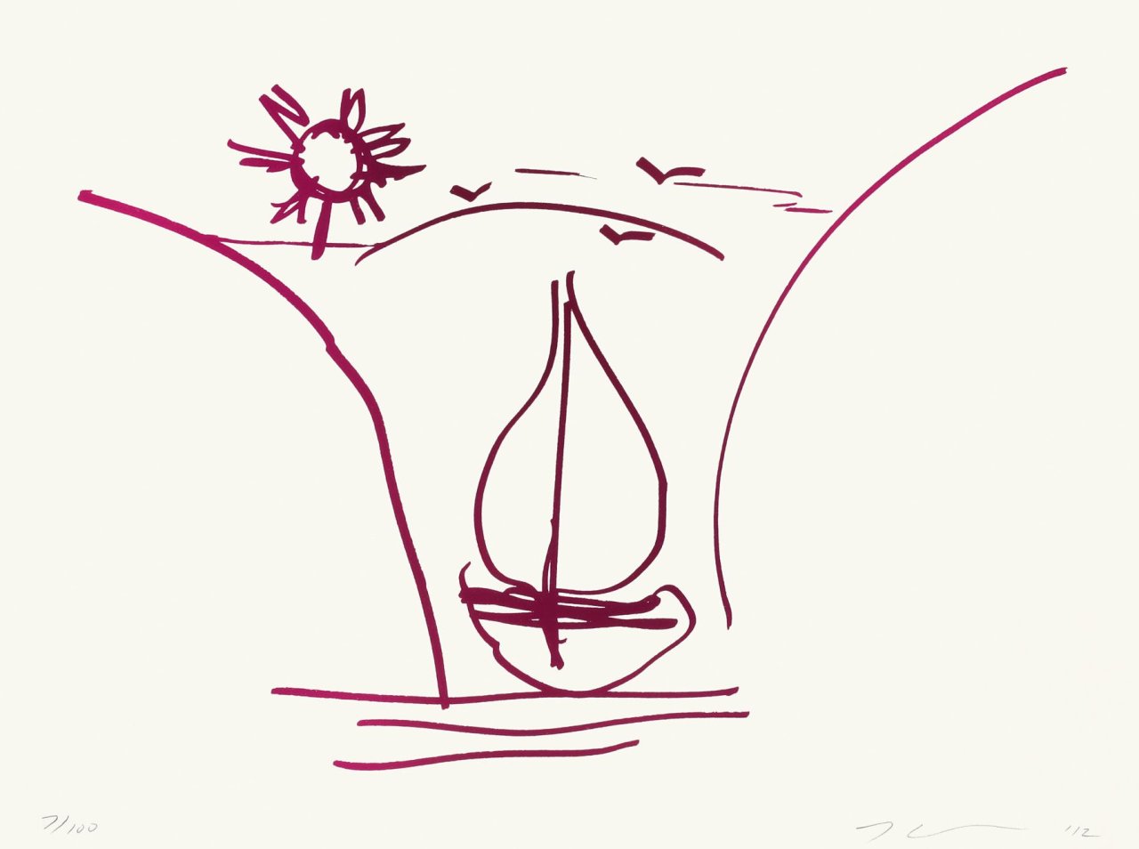 Auf diesem Bild ist das folgende Kunstwerk zu sehen: Jeff Koons. „Untitled (Antiquity Drawing)“. 2012.