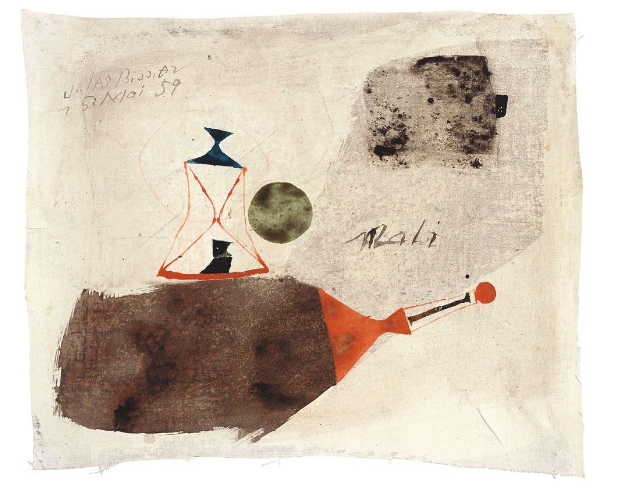 Auf diesem Bild ist das folgende Kunstwerk zu sehen: Julius Bissier. „15. Mai 59“. 1959.