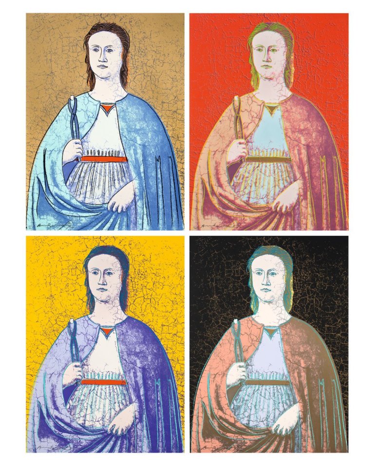 This picture shows the following artwork: Andy Warhol. „Saint Apollonia“. 1984.