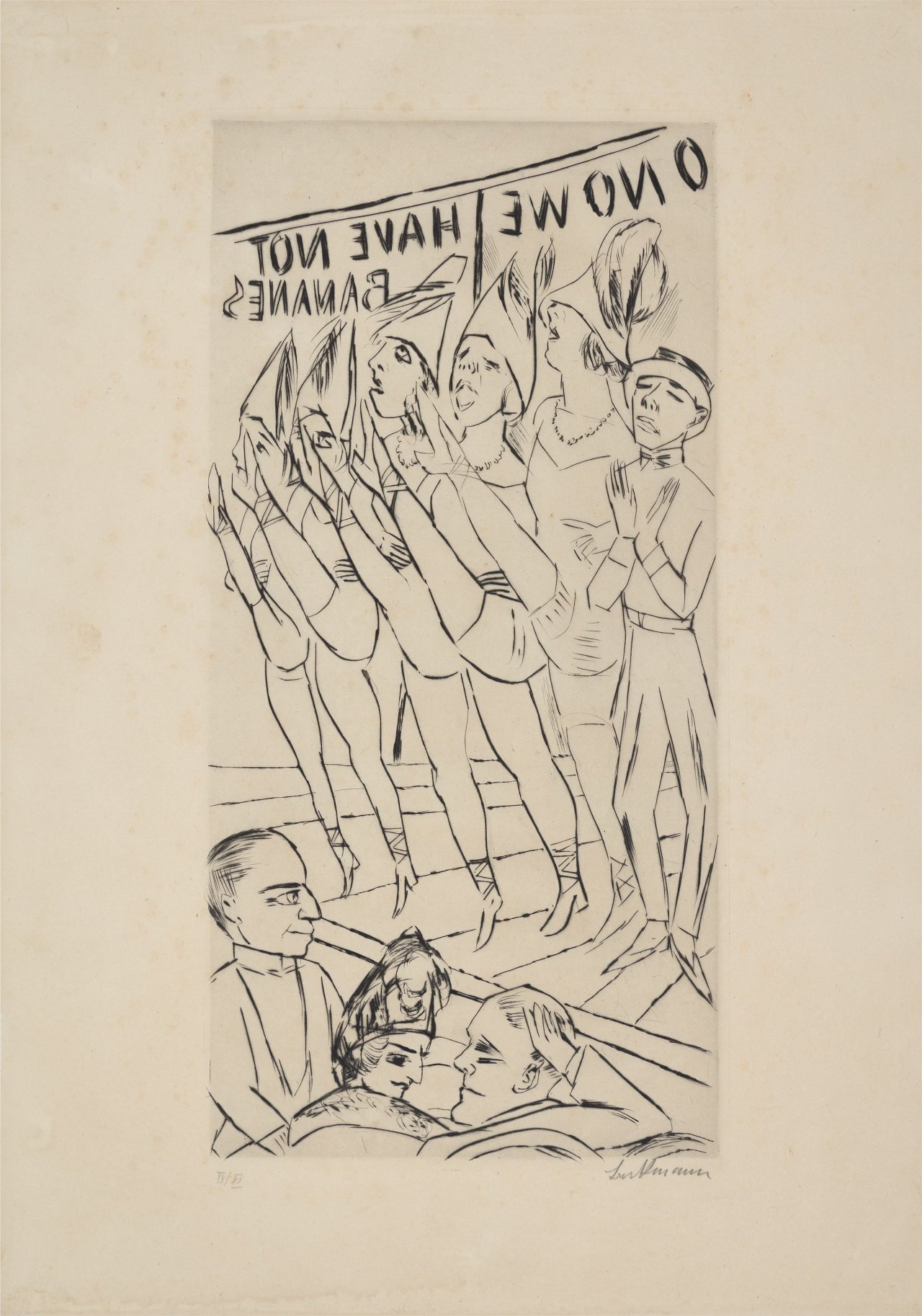 Auf diesem Bild ist das folgende Kunstwerk zu sehen: Max Beckmann. „Varieté“. 1924.