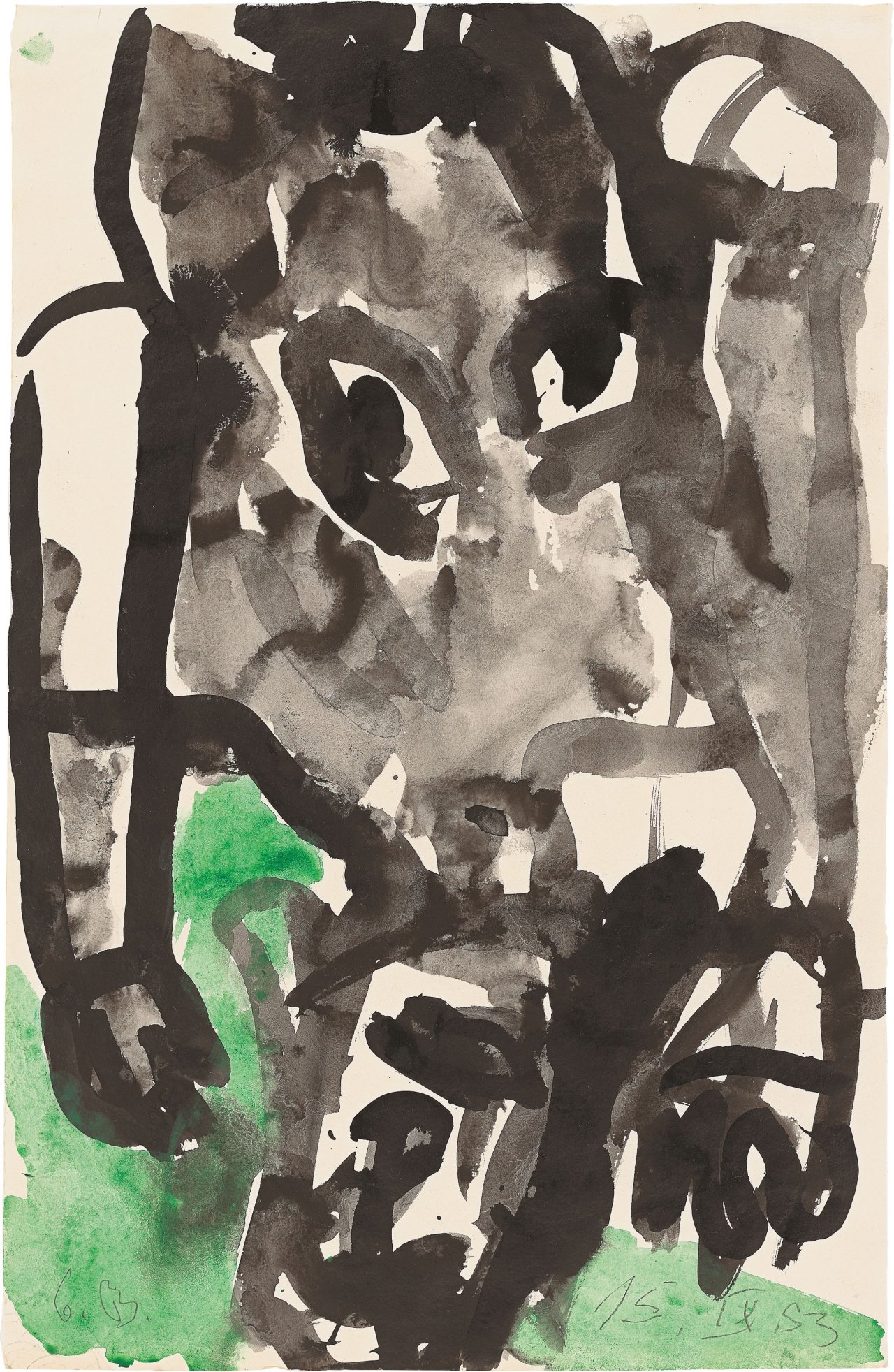 This picture shows the following artwork: Georg Baselitz. Untitled. 1993.