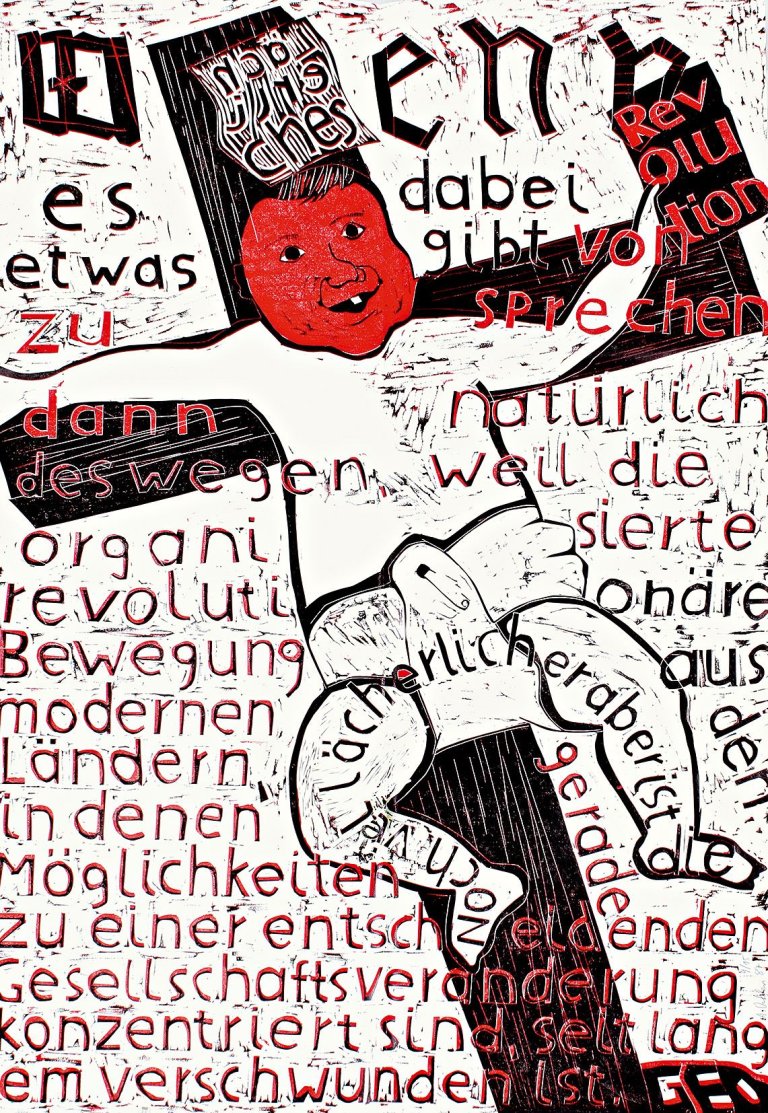 Auf diesem Bild ist das folgende Kunstwerk zu sehen: Albert Oehlen. „Alles andere“. 1987.