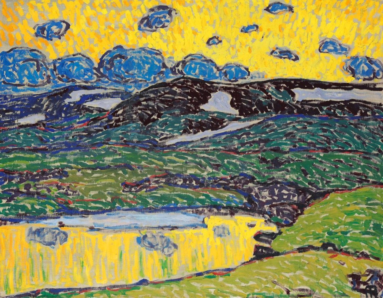 Auf diesem Bild ist das folgende Kunstwerk zu sehen: Alfred Hermann Helberger. Norwegische Landschaft.