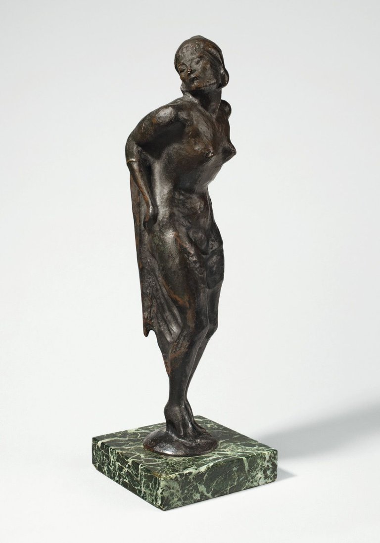 Auf diesem Bild ist das folgende Kunstwerk zu sehen: Hugo Lederer. Tilla Durieux als Franziska. 1926.