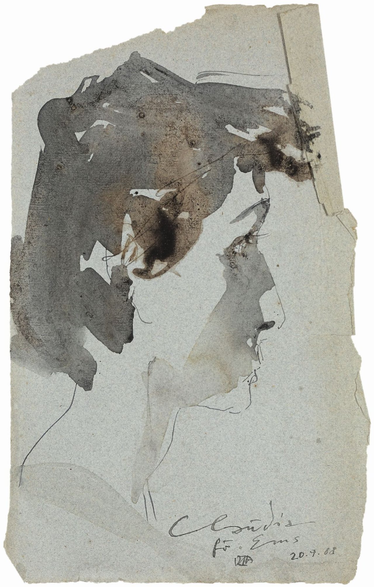 Auf diesem Bild ist das folgende Kunstwerk zu sehen: Horst Janssen. „Claudia“. 1988.