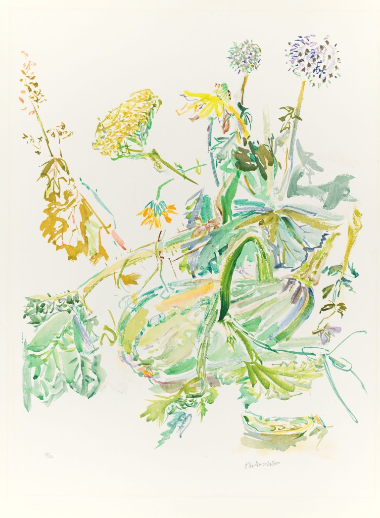 Auf diesem Bild ist das folgende Kunstwerk zu sehen: Oskar Kokoschka. „Kürbis“. 1944/75.