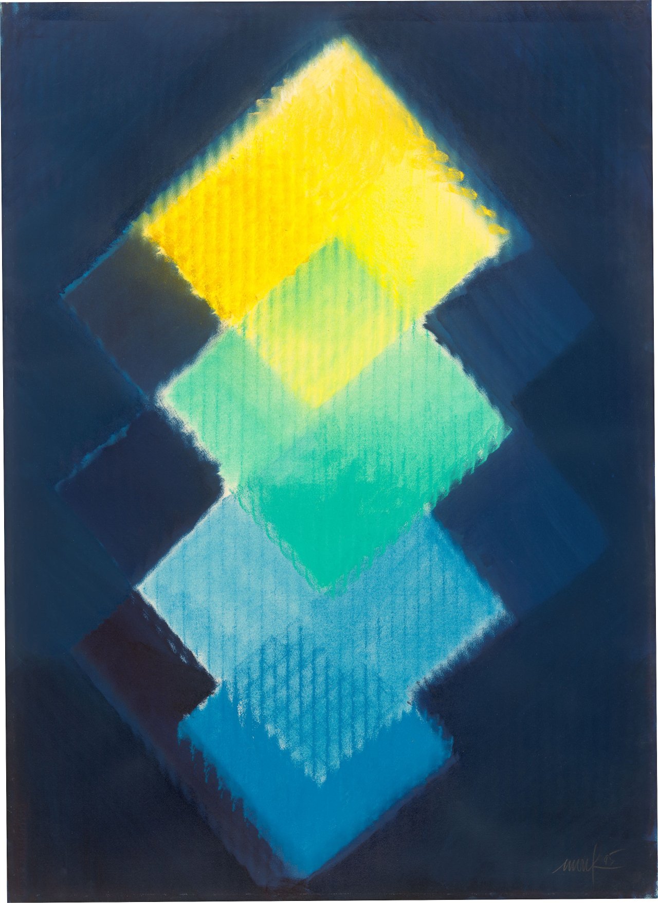 This picture shows the following artwork: Heinz Mack. Chromaticism. 1995.