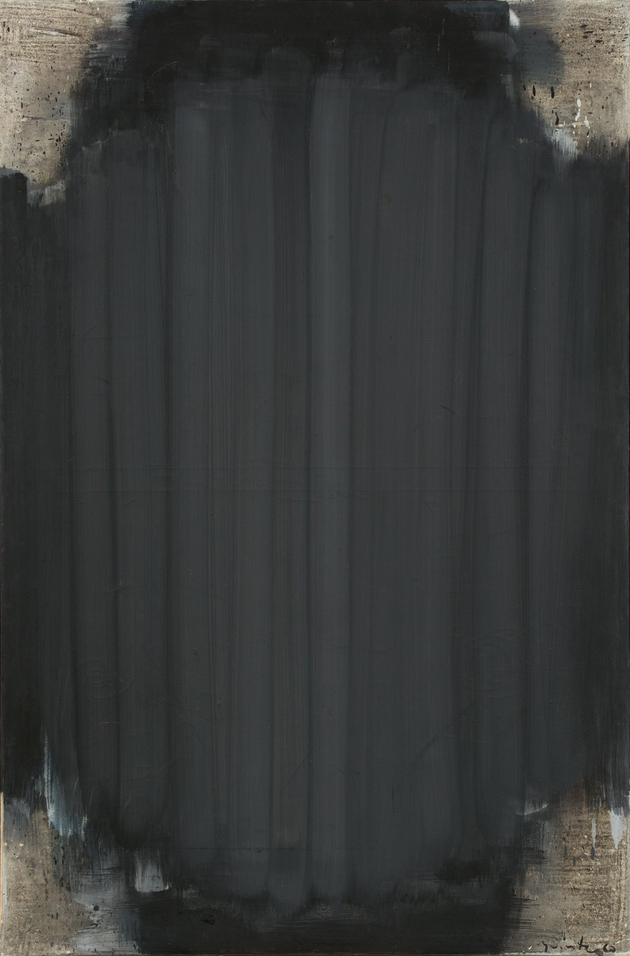 Auf diesem Bild ist das folgende Kunstwerk zu sehen: Lothar Quinte. „I. 1961 (Schleierbild)“. 1960.