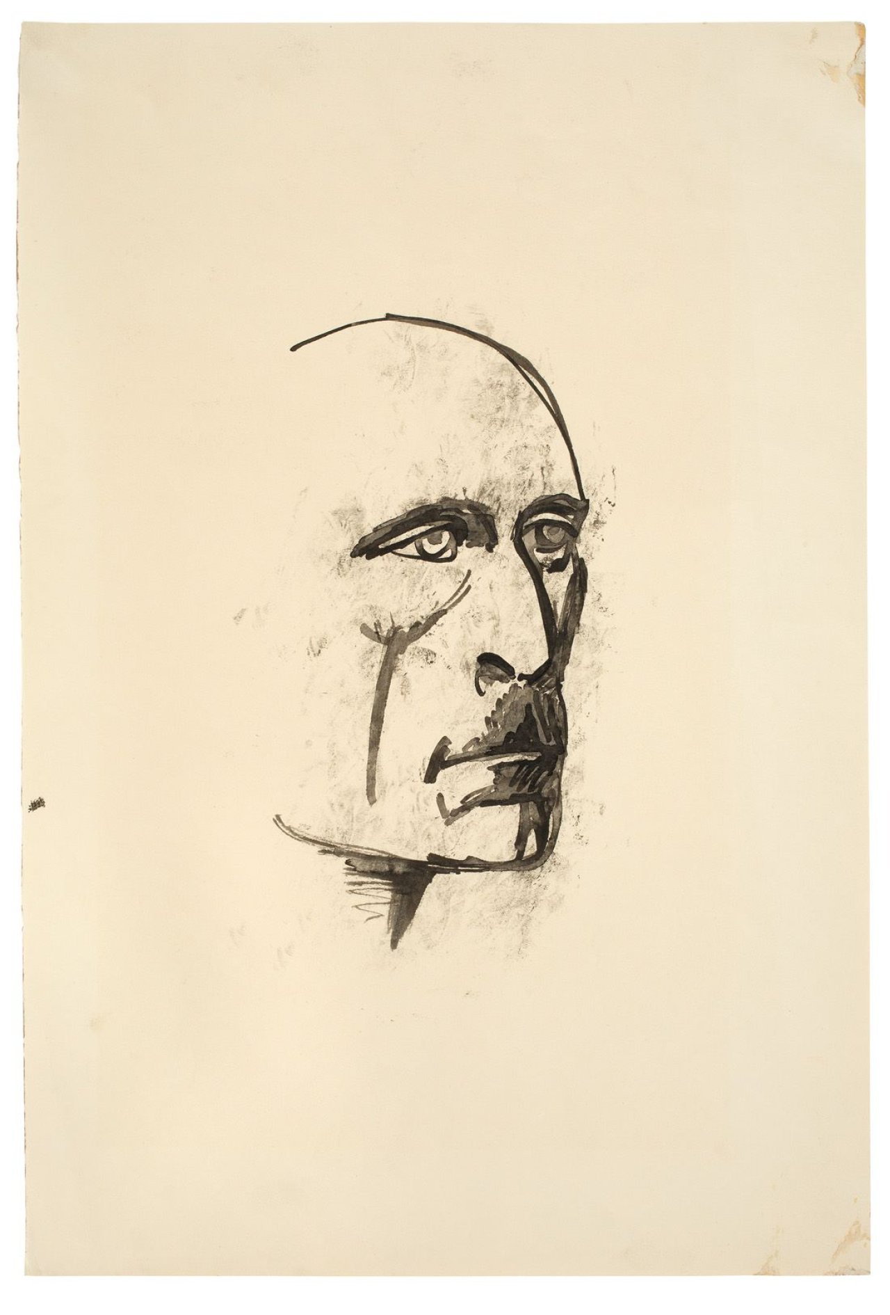 This picture shows the following artwork: Karl Hofer. „Selbstportrait“. Circa 1940.